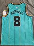 Maillot de Basket #8 Harrell Charlotte Hornets Buzz city Bleu